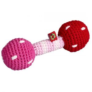 BebÃ© Charms Crochet Rattle Rosa Claro